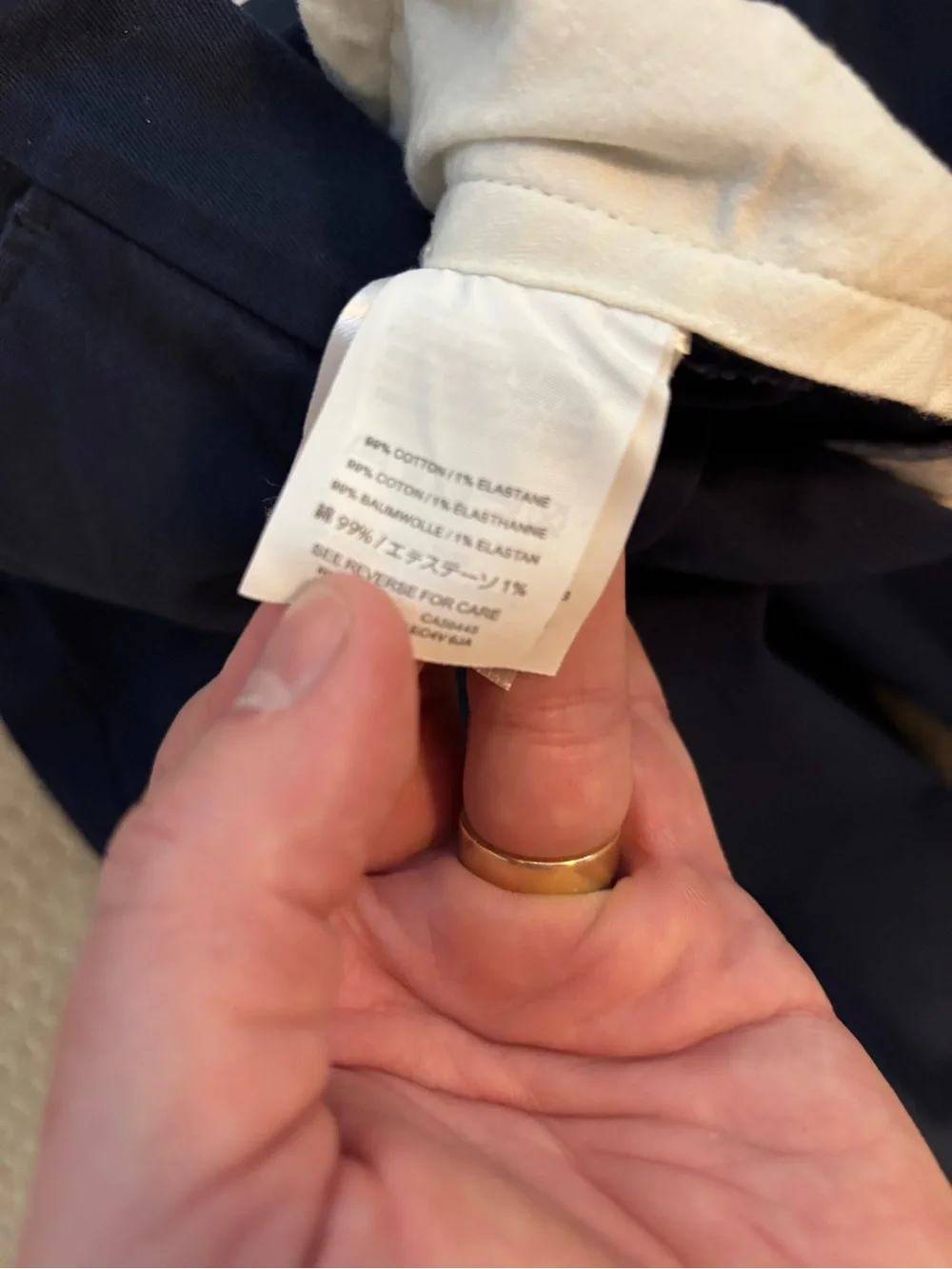J. Crew Men's Navy Chinos